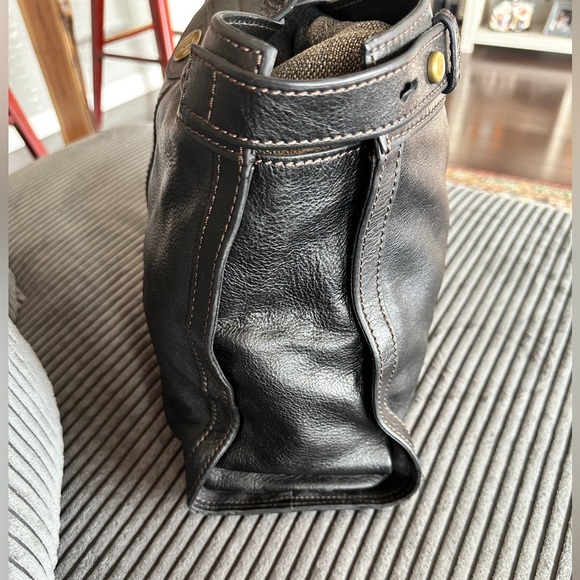 Fossil Vintage Reissu Black Leather Weekender - Picture 4 of 15